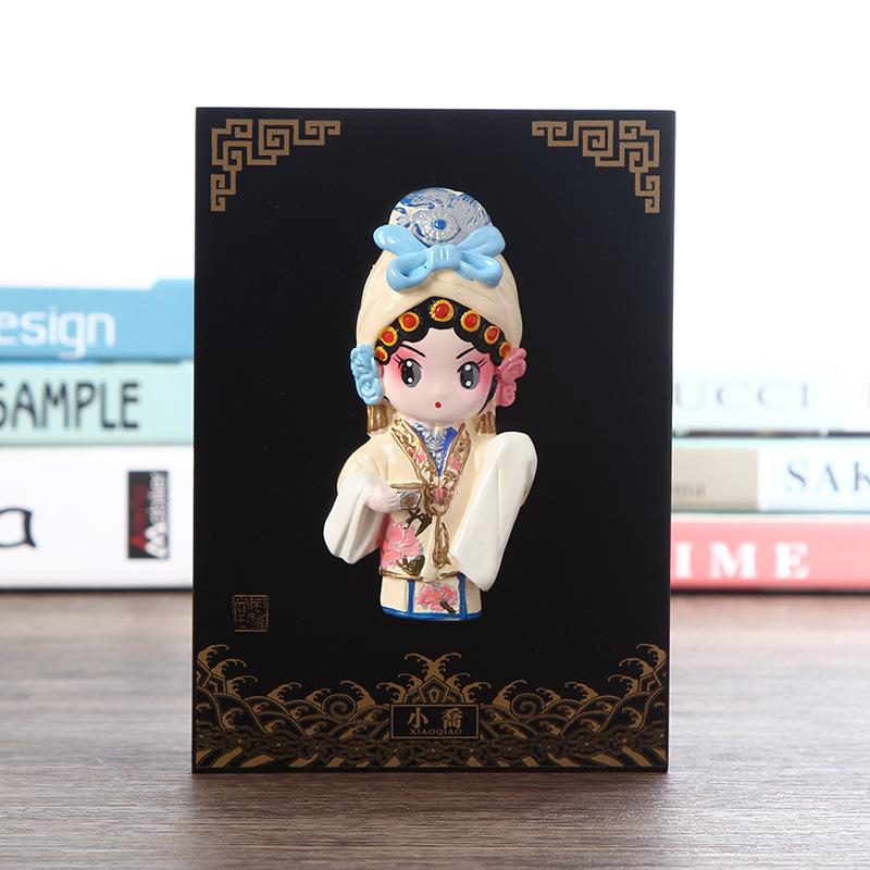 China Traditional Peking Opera Facial Makeup Ornaments Business Gift Souvenirs Home Decor Crafts Wedding Birthday New Year Gift