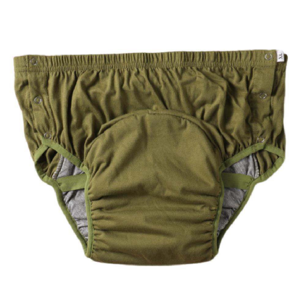 

Антибактериальный моющийся подгузник регулируемые впитывающие трусы нижнее белье для недержания уход за пожилыми людьми XXL зелёный