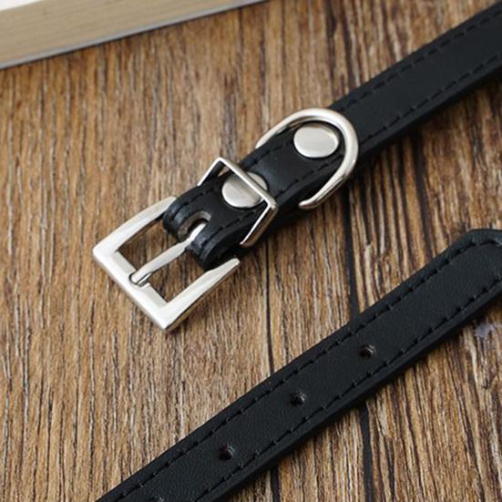 Pet Collar with Traction Ring Adjustable Anti-suffocation Bite-resistant Anti-break Tiger Eye Stone Dog Collar Daily Collocation