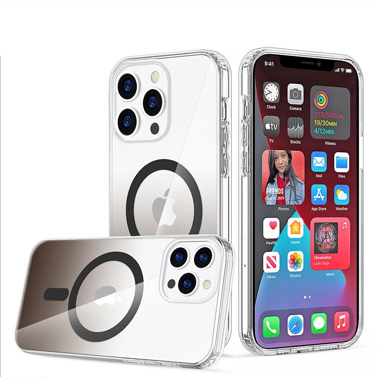 

Mobile Phone Case Gradient Anti-fall IMD for IPhone14 Pro Max Magnetic Suction For iPhone14 pro max