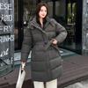 Womens Long Winter Hooded Cotton Padded Coat Over Knee Warm Slim Fit Outerwear 2026 Collection