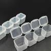 Nail Drill Box Alloy Drill Storage Box Rhinestone Jewelry Box 28 Grids 56 Grids Plastic Transparent Jewelry Storage Box