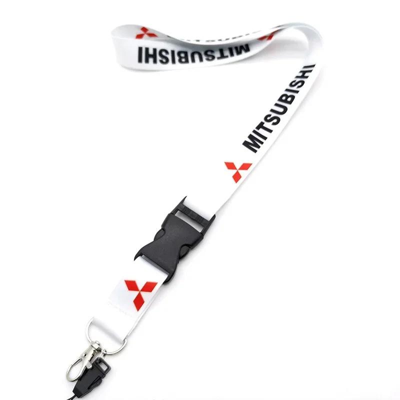 Porte-clés d'identification pour voiture Lanière pour téléphone portable Pour Mitsubishi Outlander Lancer 10 9 ASX RALLIART Eclipse L200
