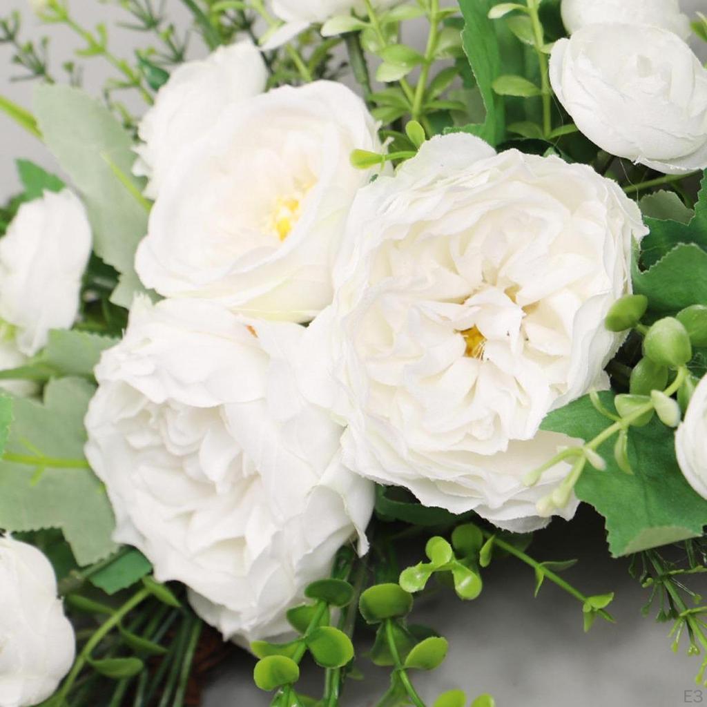 Umělý květinový swag pro dekoraci svatební brány, pivoňkový design pro vnitřní a venkovní použití