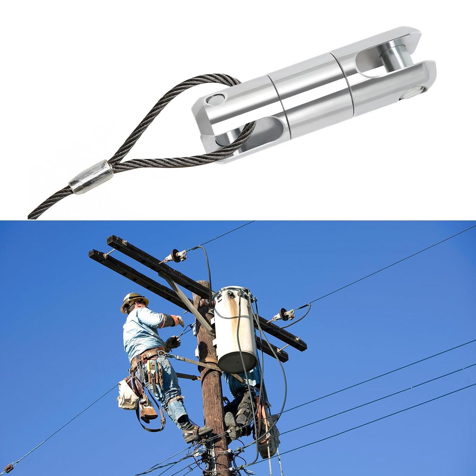 5 Ton Cable Pulling   Wire Rope   Bearing Breakaway Rotating Connector for Electricity Construction