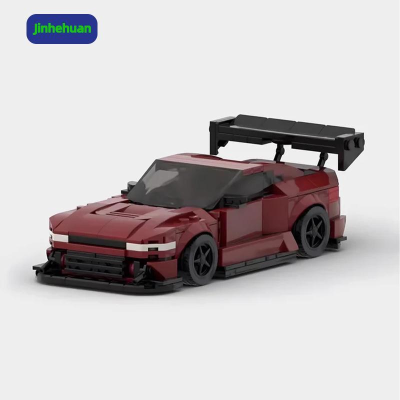 Creative Blocks Model Building Toys Red Moc Bricks Model Sportcar Car Building Block Sets