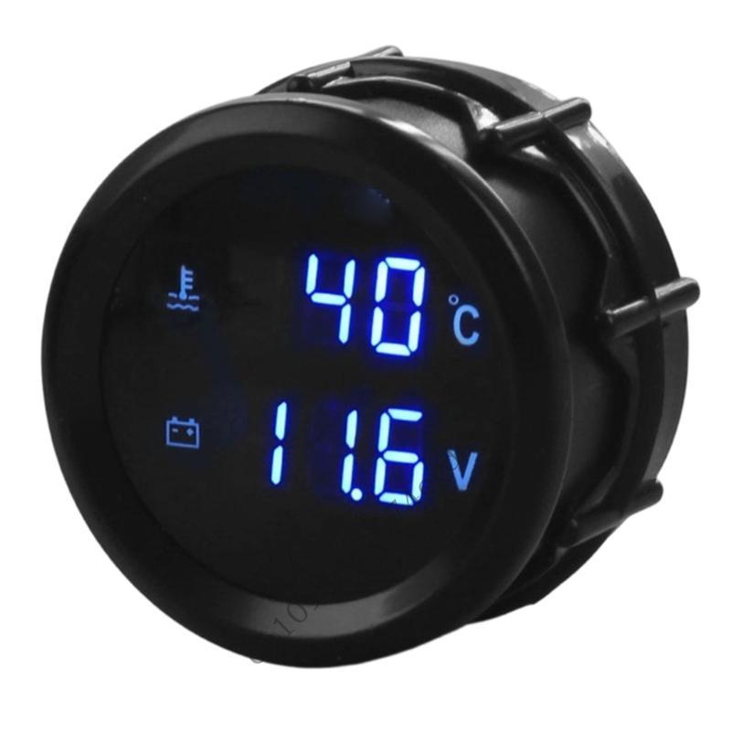 Universal 12V 24V Car Engine Coolant Temp And Battery Level Monitor