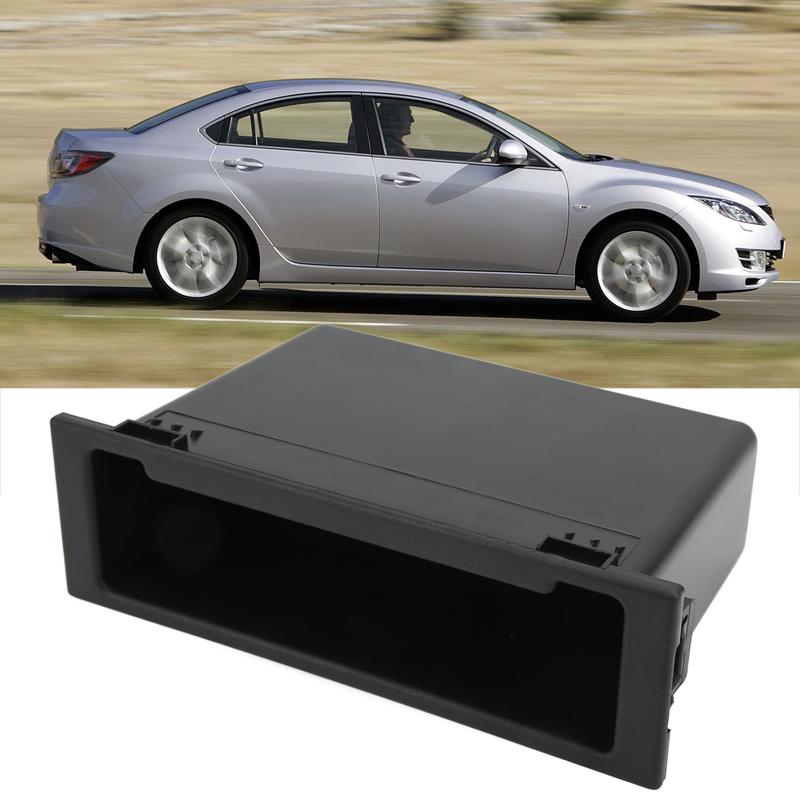 Car Radio Storage Case Dash Radio Car Stereo Audio Radio Storage Box 1Din Dashboard Organizer Black Replacement for
