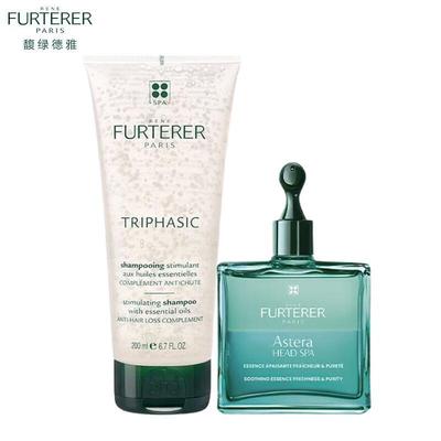 Rene Furterer Forticea Shampoo Antiqueda e Kit de Óleo para o Couro Cabeludo