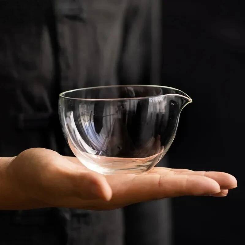 200ml Glass Matcha Bowl Heat-resistant Kung Fu Tea Set Glass Tea Cup Ceremonial Matcha Mixing Bowl Kitchen Tool