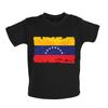 Venezuela Grunge Stil Flagge - Baby Kinder Jungen Mädchen Unisex T-Shirt / Strampler - Venezianische Liebe Live