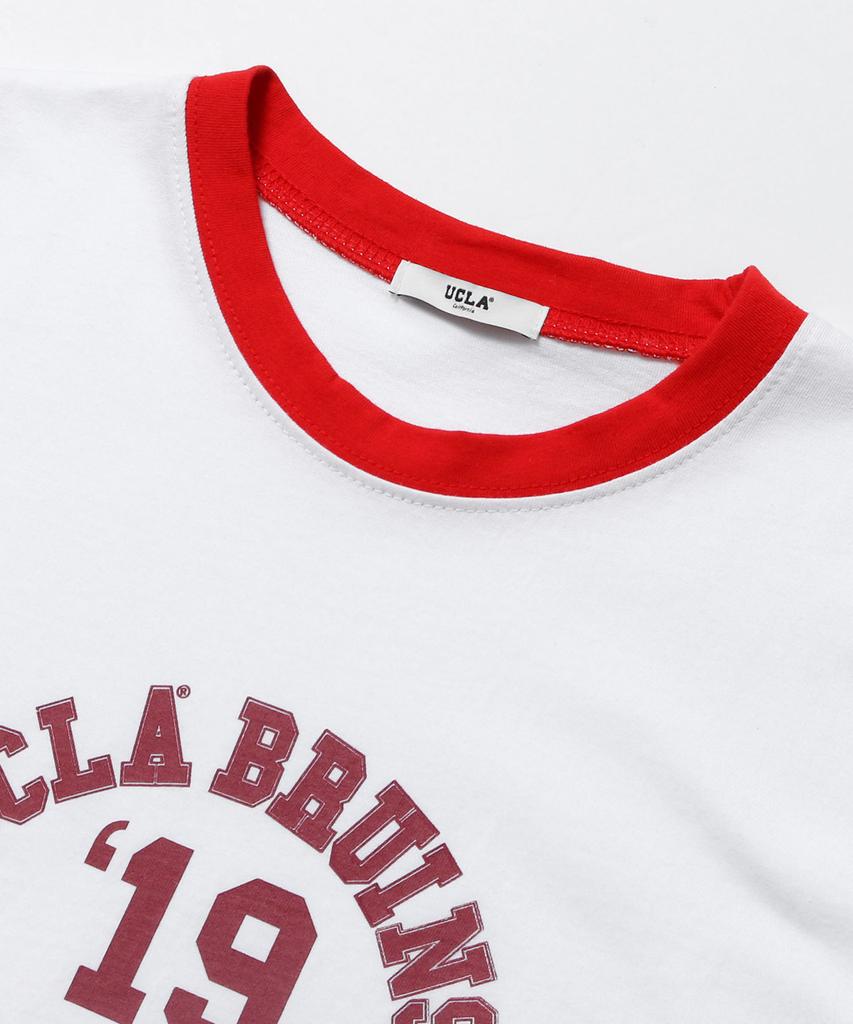 UCLA Women'S 19Ucla Ringer Color Block Short Sleeve T-Shirt [White] (Uc6Stac)