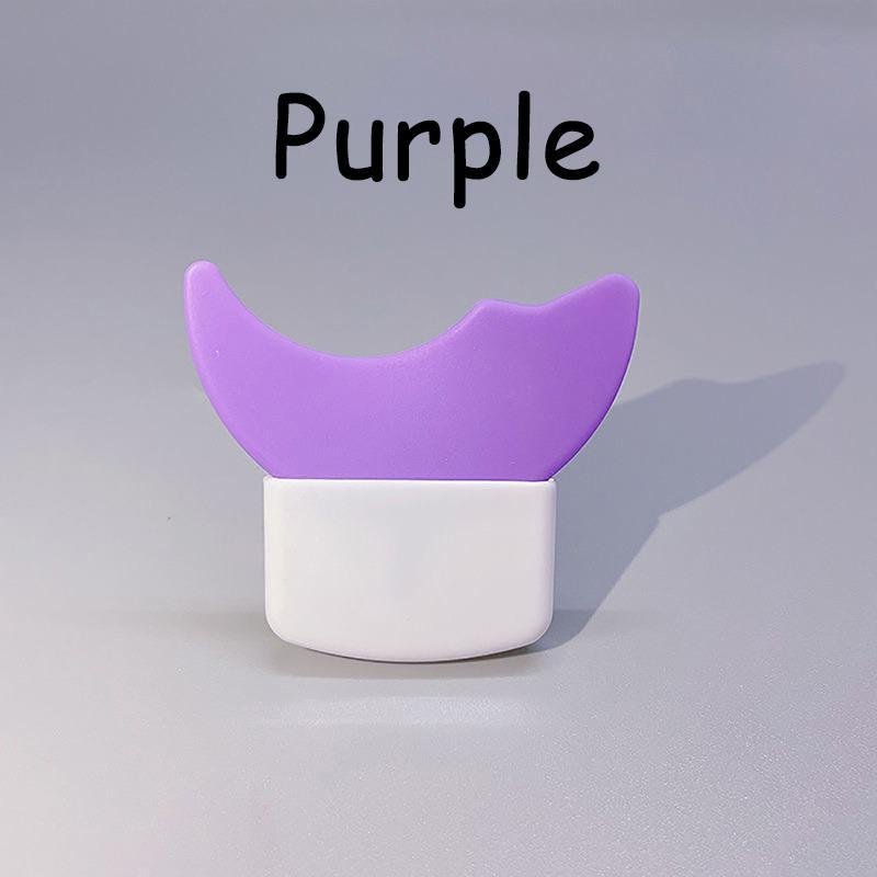 Силиконовый инструмент для макияжа глаз — многофункциональная защита от туши, аппликатор для теней, многоразовый шаблон для подводки для глаз фиолетовый