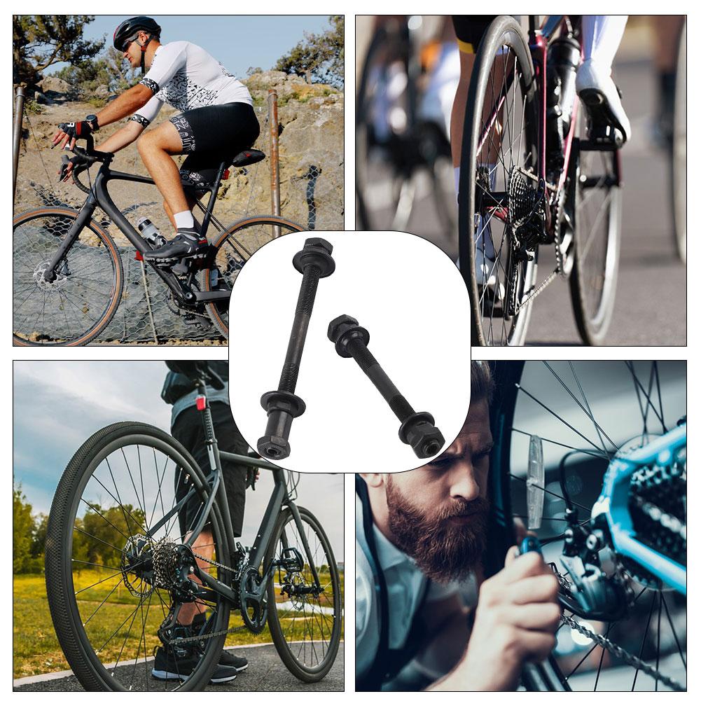 Front Wheel Axles Hollow Hub for Bike Quick-Release Axles Hollow Hub Shaft Mtb Bike Axle Lever Bike Repair Tool Accessories
