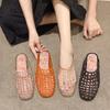 Soft Fishing Net Jelly Sandals Non-Slip DIY Shoes Charms Shoes Casual PVC Crystal Slippers  Girls