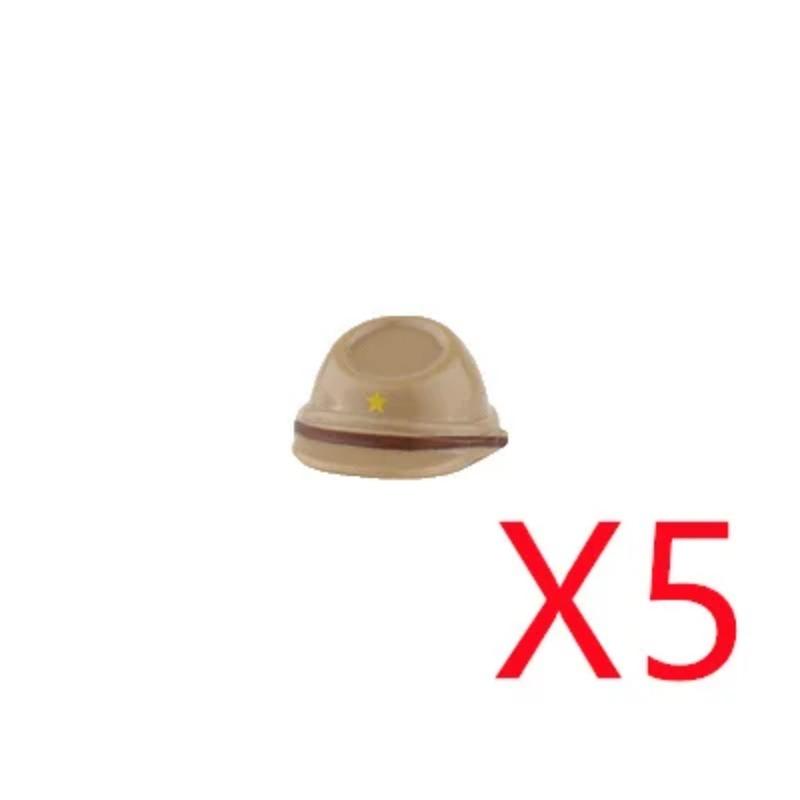 

Аксессуары для военных строительных блоков времен Второй мировой войны Фигурка Солдат Каска Игрушка СССР1 США Великобритания Японская шляпа Мини-кирпич Капюшон Маска Огнемет