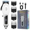 Professionele Baardtrimmer Oplaadbare Haarknipper Transparante Deksel Trimmer Barbier Clipper