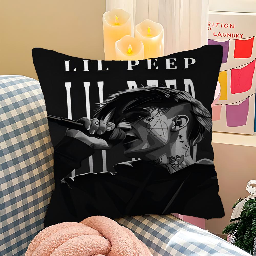 Lil Peep Pillowcase Toon Gift Cushion Cover Bedroom Home Sofa Chair Seat Decor Pillow Case