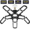LED Garage Light with 5/8/10 Adjustable Panels Super Bright E27/E26 Ceiling Lighting Work Light for Basement Workshop Warehouse