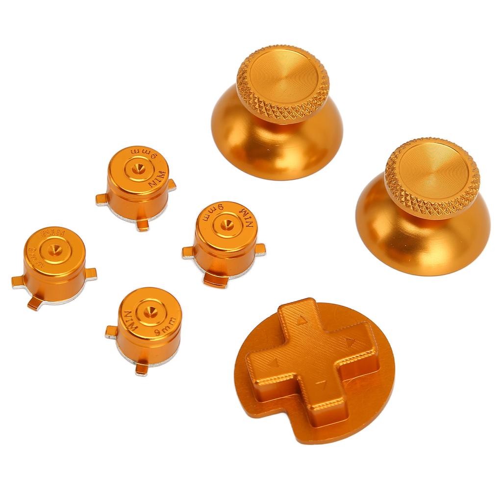 Gamepad Metal Buttons Aluminum Alloy DIY Replacement Game Controller Button Parts for Switch Pro Game Controller Gold