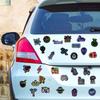 50PCS Waterproof Neon Graffiti Stickers Set for Guitar Skateboard Car Phone Toy Creative Cartoon Decoration Notebook