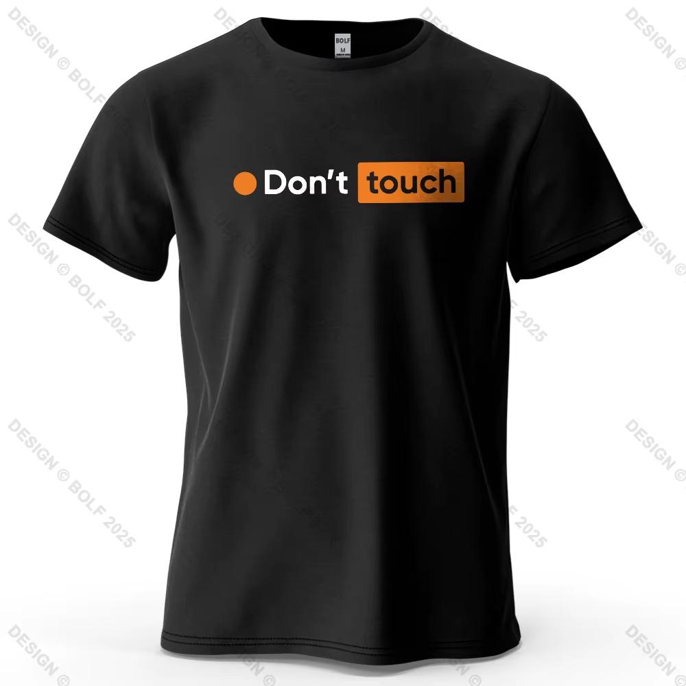 Unisexs Dont Touch Graphic Short Sleeve TShirt Cotton Breathable Vintage Printed Tops Tee For Unisex Summer Casual Sportswear S