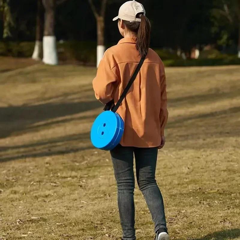 2025 Portable Folding Telescopic Stool Lightweight Plastic Subway Queuing Chair And Outdoor Camping Fishing With Carry Bag