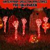 5Pcs 18in Halloween Skeleton Hands Decoration Glowing Lights, Skeleton Hand Garden Lights, Horror Garden Decoration Stakes