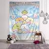 Japan Anime Sumikko Gurashi Wall Tapestry Hanging Tarot Hippie Wall Rugs Dorm Wall Hanging Sheets