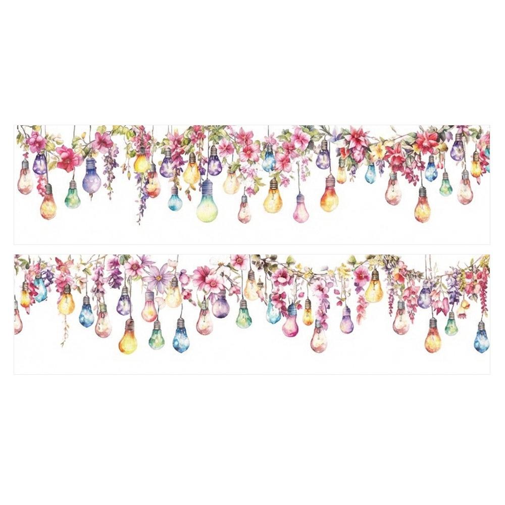 

200cm/roll Journal Tapes Multicolor PET Lamplight Decorative Tape Accessories Shell Glow Ornament Scrapbooking Sticker