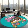 Scooby (23) Round Office Rug Decorative Floor Rug for Office Bedroom Living Room and Home Space