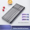 Oeny Extra Thick Stainless Steel Flat BBQ Skewers