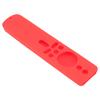 Silicone Protective Cover for Xiaomi TV Stick 4K Anti Slip Remote Control Case with Lanyard Red