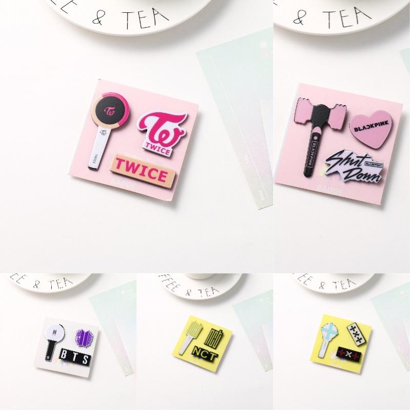 Stray Kids Bulletproof Powder Ink Acrylic Pin Set A Unique And Decorative Addition To Your Outfit
