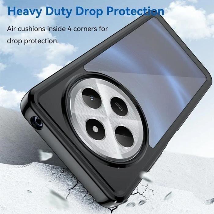 Coque de protection - E.F.CONNECTION - pour Xiaomi Redmi 14C - Rigide - Transparent - Anti-rayures