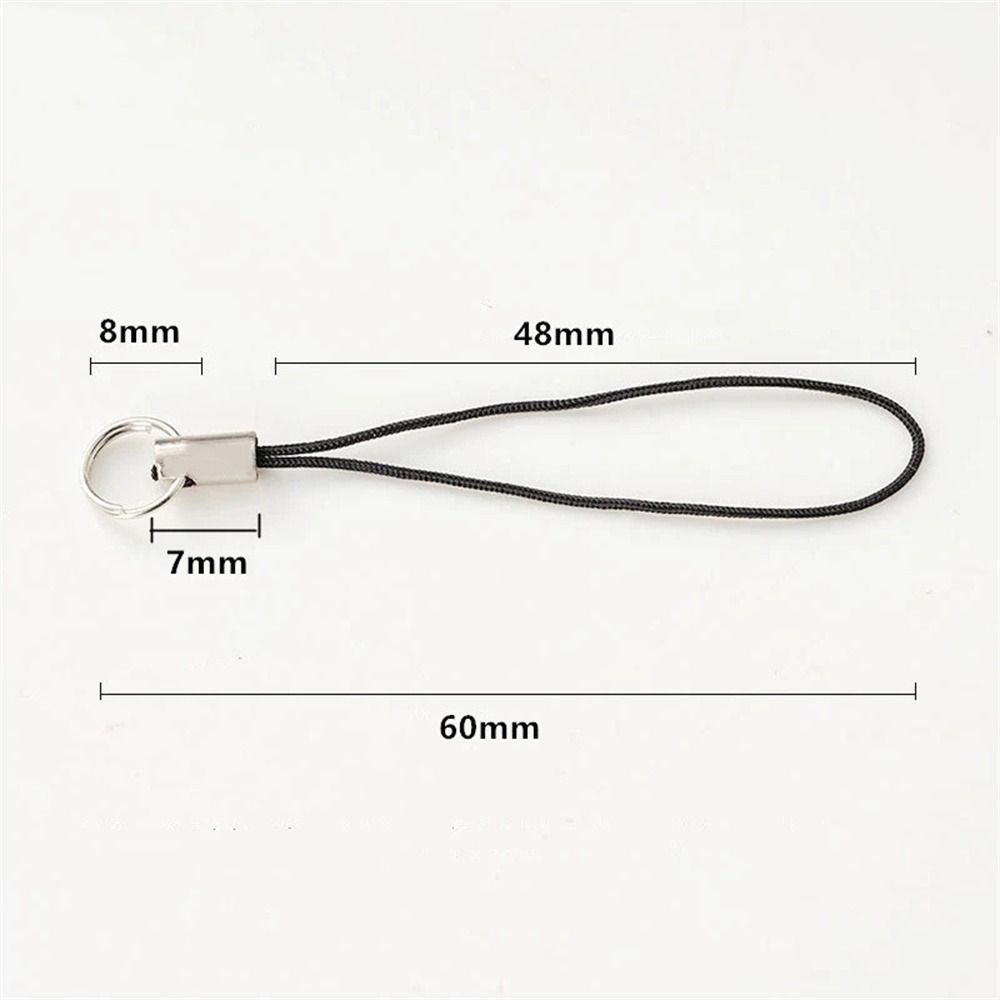 Straps Polyester Cord Lanyard Strap Cord DIY Keyring Pendant Jump Ring Lanyard Rope Keychains Cord