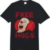 Free Hugs Halloween Evil Killer Scary Clown Horror Gift Comfort Colors Adult Heavyweight T-shirt