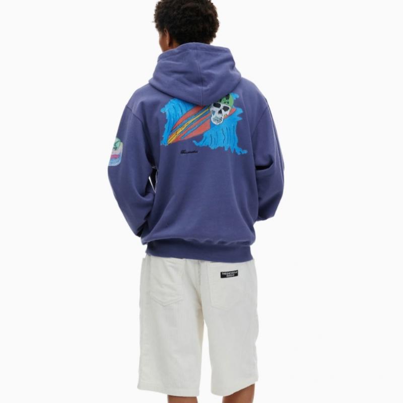 ThIs Is Never That Skull Surfing Hoodie Purple Blue