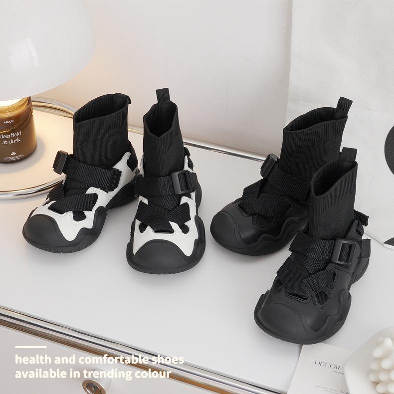 ins niche students [flying knitted cream shoes] autumn new boys and girls mountain high-level players series 237797