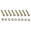 Reliable 8 Pack Shear Bolts and Nuts Set for ST524 ST624 ST724 Equipment Easy Installation with Secure Tightening Mechanism