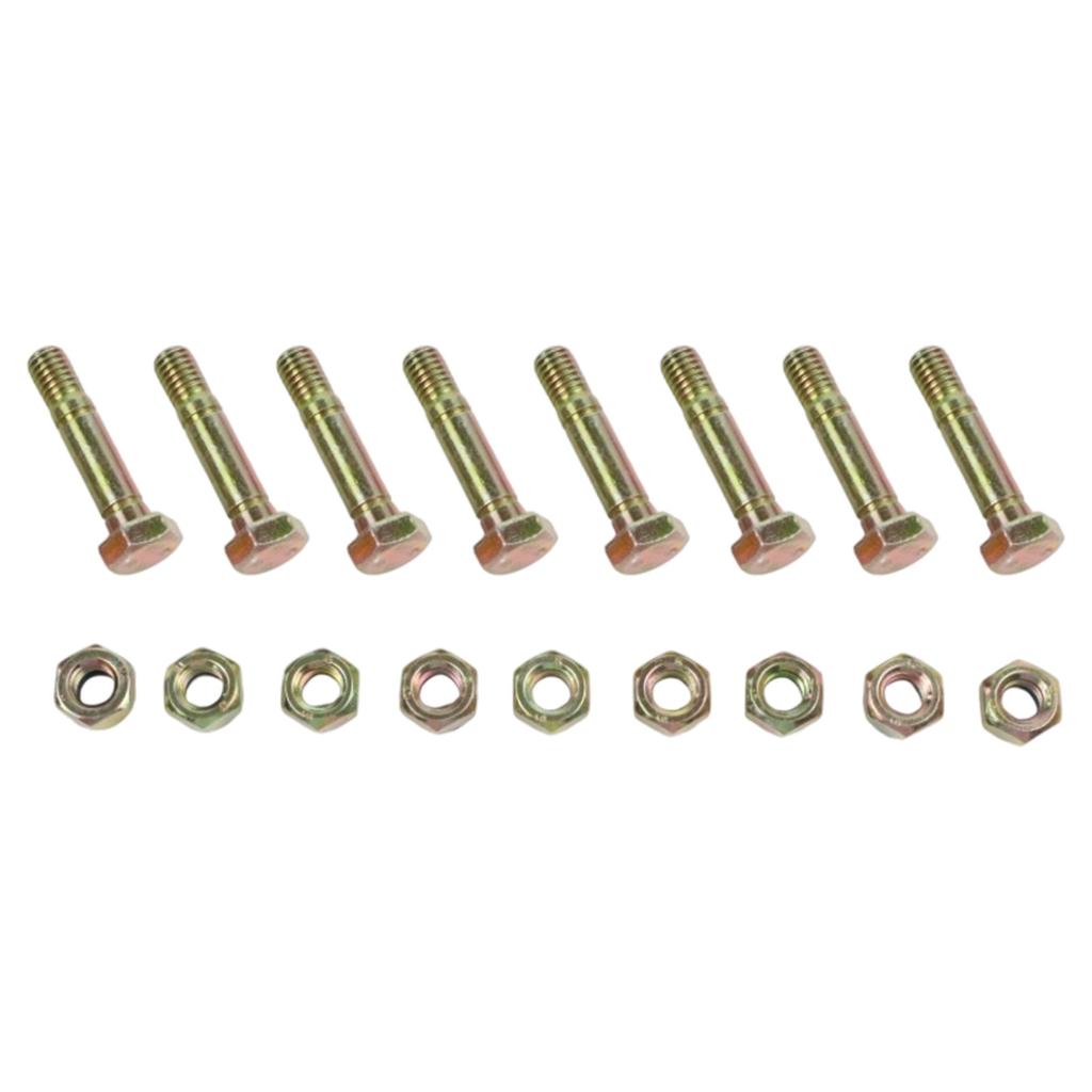 Reliable 8 Pack Shear Bolts and Nuts Set for ST524 ST624 ST724 Equipment Easy Installation with Secure Tightening Mechanism