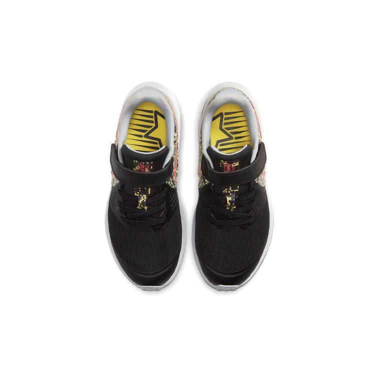 Nike Star Runner 2 Low Top Kids' Running Shoes Black Red Yellow Children Aged 3 7 Years Old CD6823-002