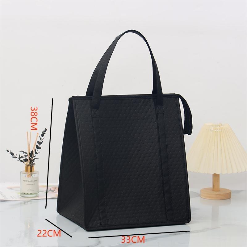 Embossed Spot Non-woven Fabric Insulated Bag, Hand-held Shopping Bag, Barbecue Ice Pack, Thickened Aluminum Film Bag