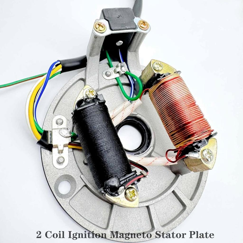 2 Coil Ignition Magneto Stator Plate for 50 70 90 110 125cc ATV Quad Dirt Kick B