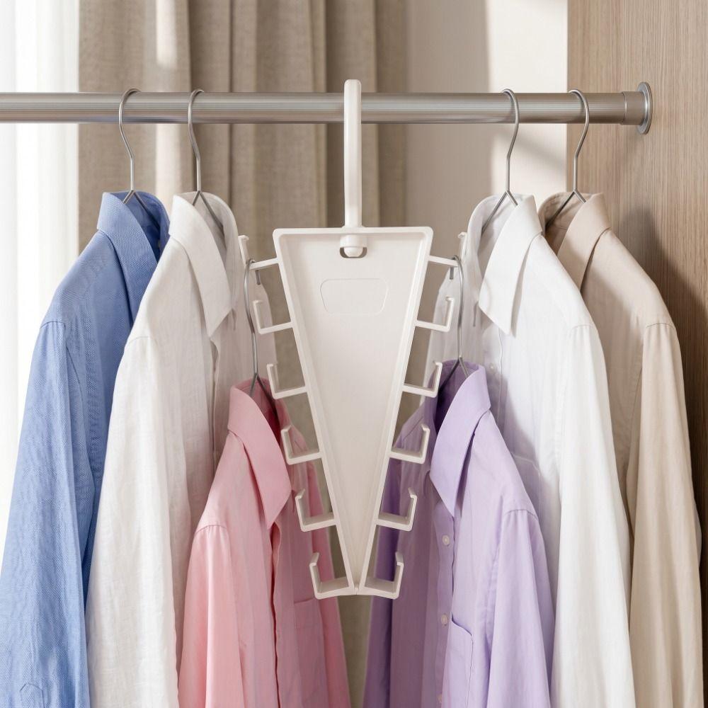 2PCS Rotatable Hook Laundry Hanger 12 Hooks Baseball Cap Hanger Multifunctional Pants Rack  Travel