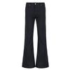 Oblečenie Y2k Džínsy s nízkym pásom Bootcut Dámske Ležérne Čierne Pruhované Džínsové Nohavice Streetwear Zvonové Nohavice