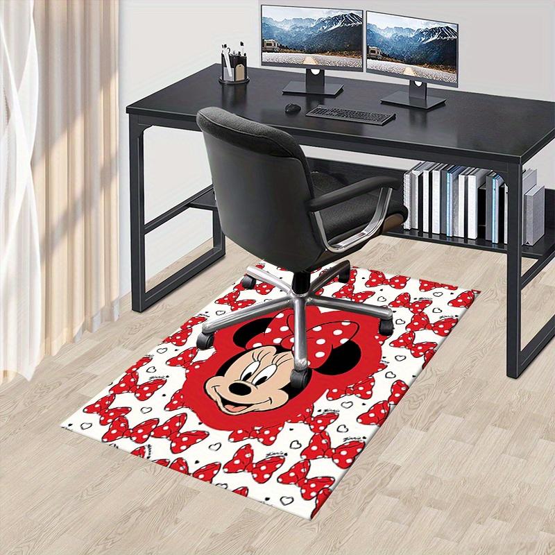 Office Rug Minnie Mouse, Bow theme 3D Printed Anti-Slip Rug-Machine Washable for Living Room
