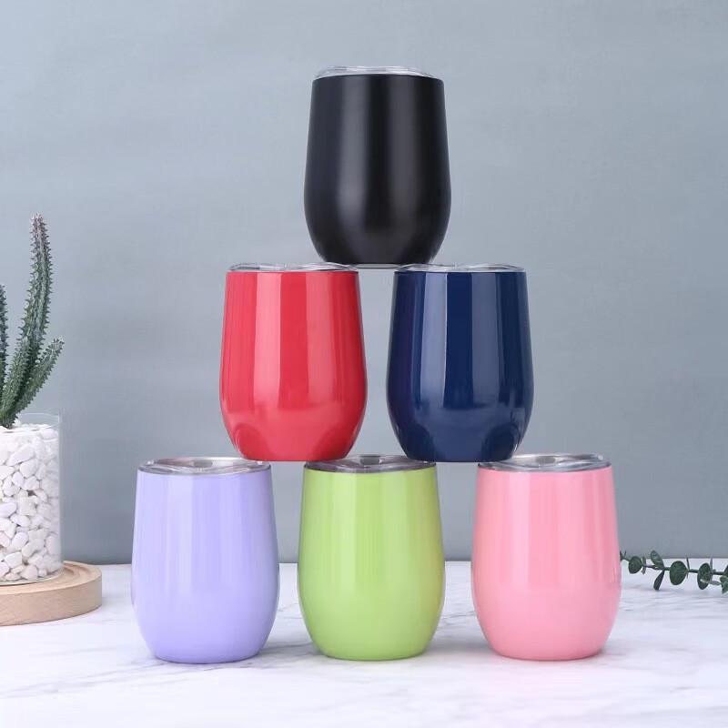 Shangqi Insulated Stainless Steel Eggshell Wine Tumbler