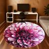 1pc Flower Petals Round Chair mat Area Rug - Non-Slip, Floor Mat for Office, Bedroom, and Indoor Decor -1002205