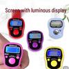 Luminous Digital Display Finger Ring Counter for Pedestrians